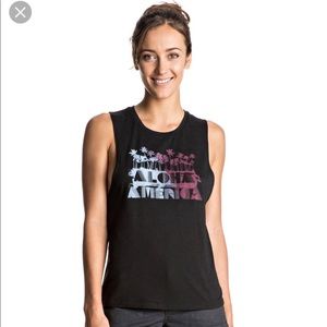 Roxy Black Muscle Tee